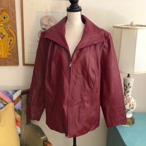 Pelle Studio | Burgundy Leather Jacket